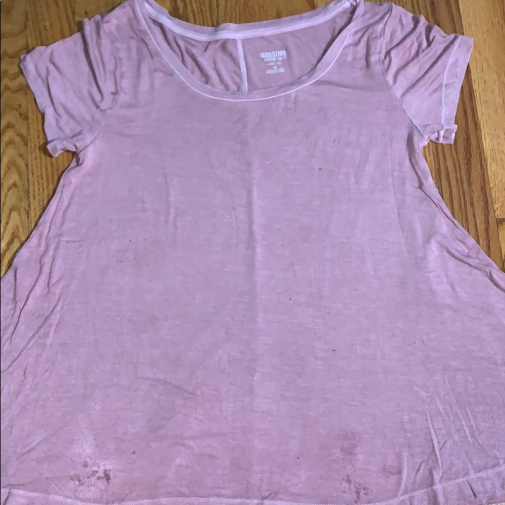 Mossimo Supply Co. Mauve Flowy T-Shirt